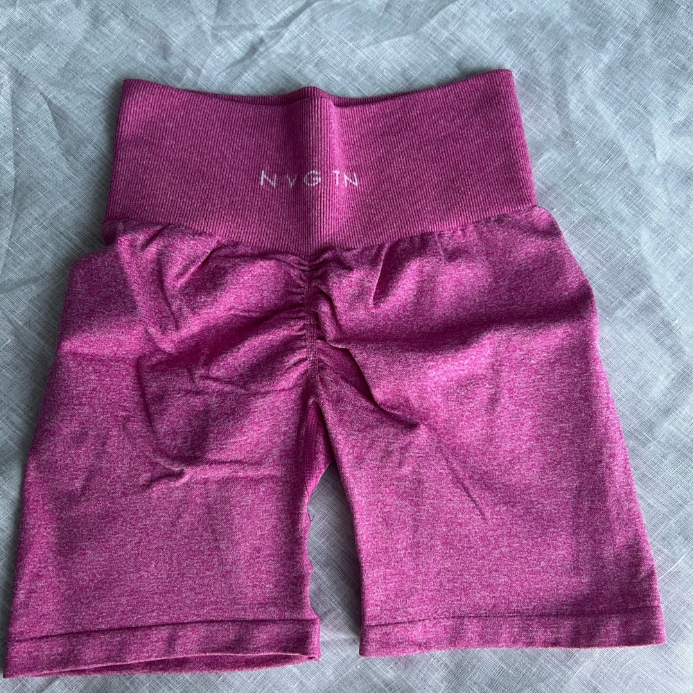 NVGTN Fuchsia High-Waisted Shorts